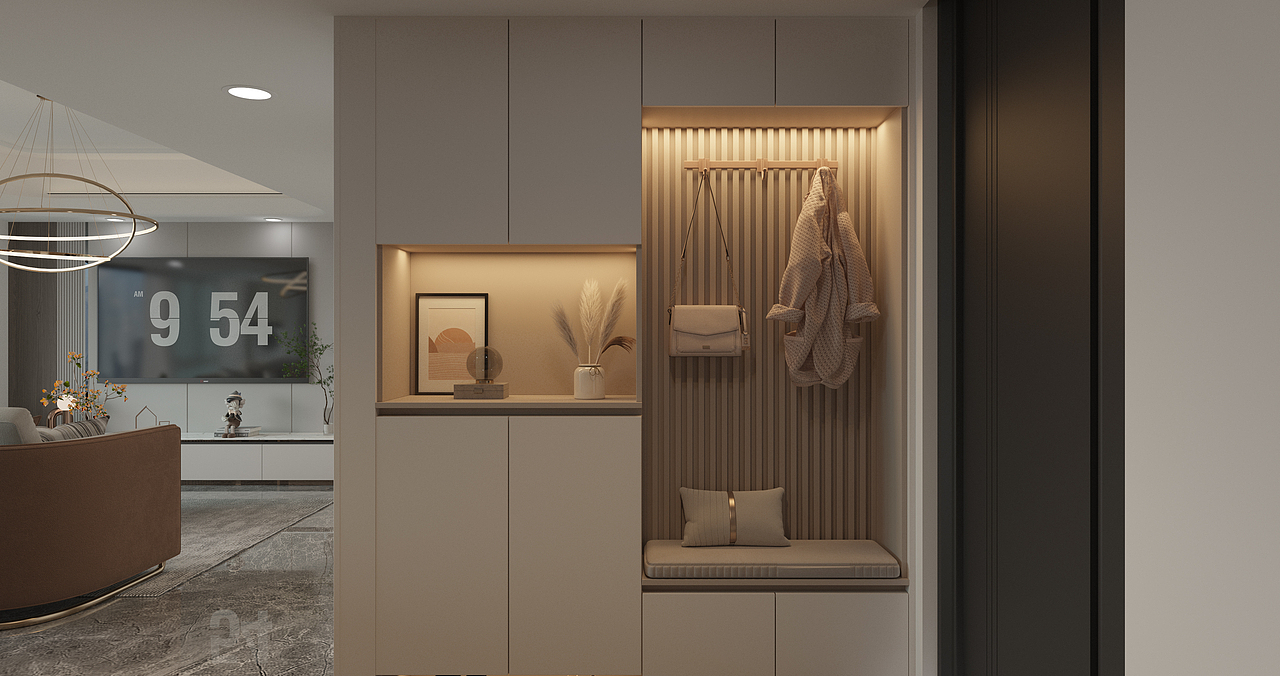 现代轻奢大平层家装 效果图