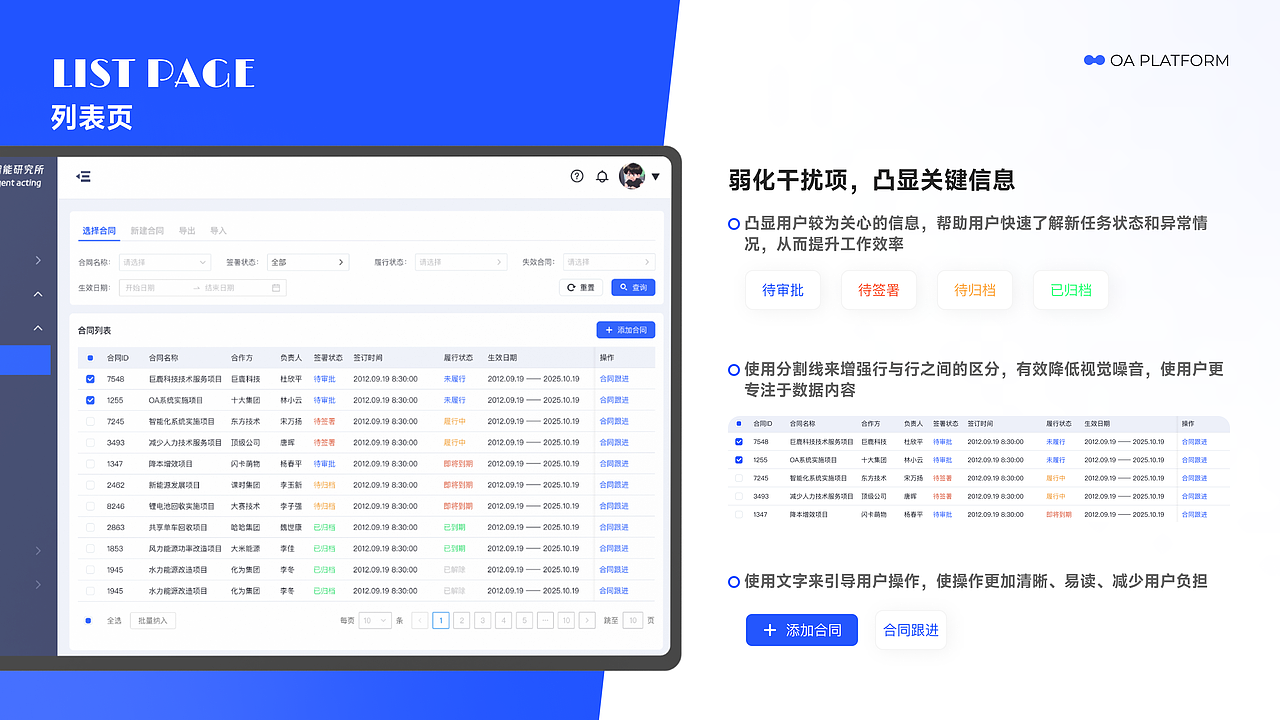 OA智能化办公系统&网页设计（图ZMzczNTIzMjUy） - 软件界面 - 站酷设计师七禾记原创素材 - 站酷ZCOOL