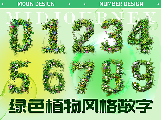 AIGC | 快速生成花卉植物风格的数字海报