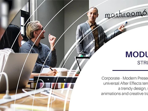 PR模板|时尚设计简洁宣传片企业广告业务展示动画开场