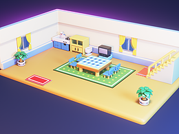 blender練習(xí)——口袋妖怪GBA小赤家