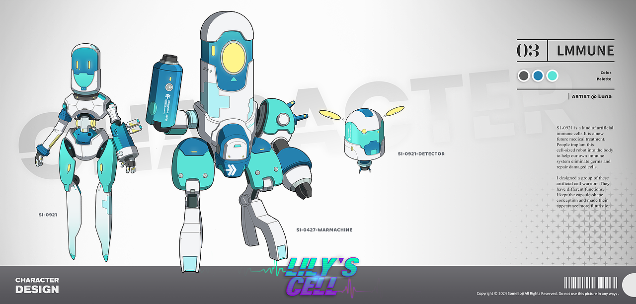 概念设计 | Lily's Cell 莉莉的细胞（图ZMzczNTQwMTg4） - 概念设定 - 站酷设计师观月耶耶原创素材 - 站酷ZCOOL