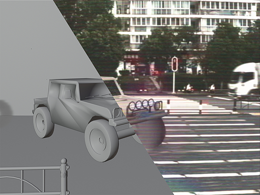 blender实景合成