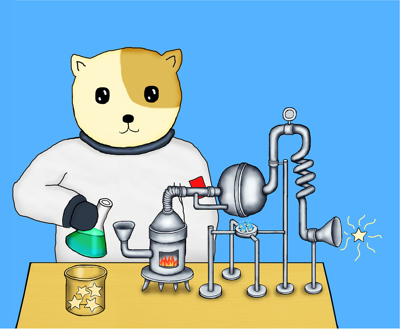 追逐星星的猫（图ZMzczNTQzMzgw） - 绘本 - 站酷设计师litterfrog原创素材 - 站酷ZCOOL