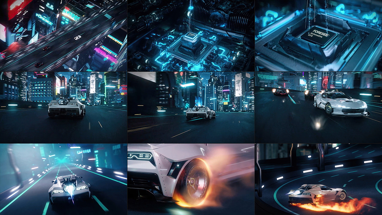 FORESEE车规级UFS产品CG动画（图ZMzczNTQ4MzQ0） - 动画/影视 - 站酷设计师Neon永泽原创素材 - 站酷ZCOOL