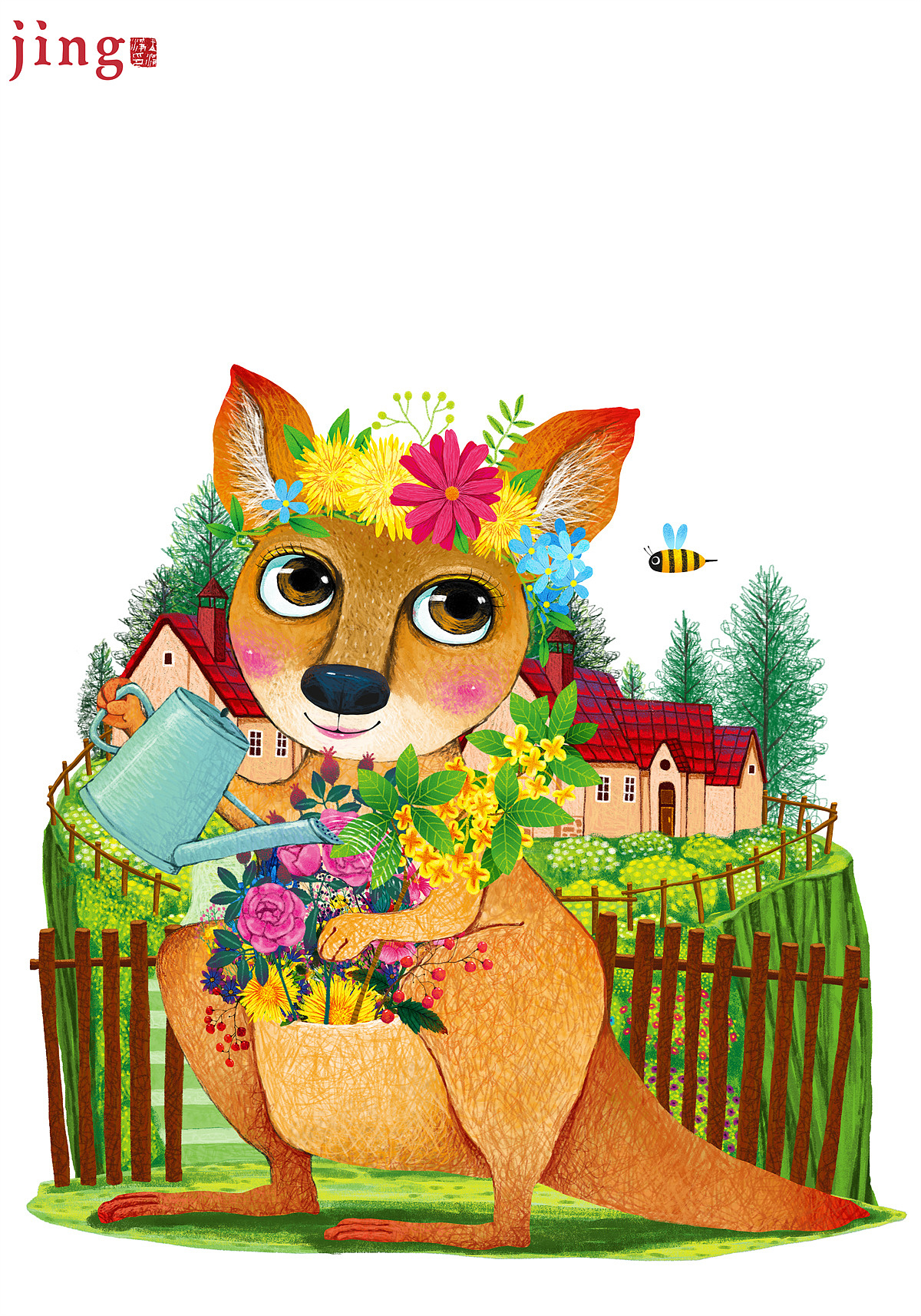 8幅书籍封面儿童插画