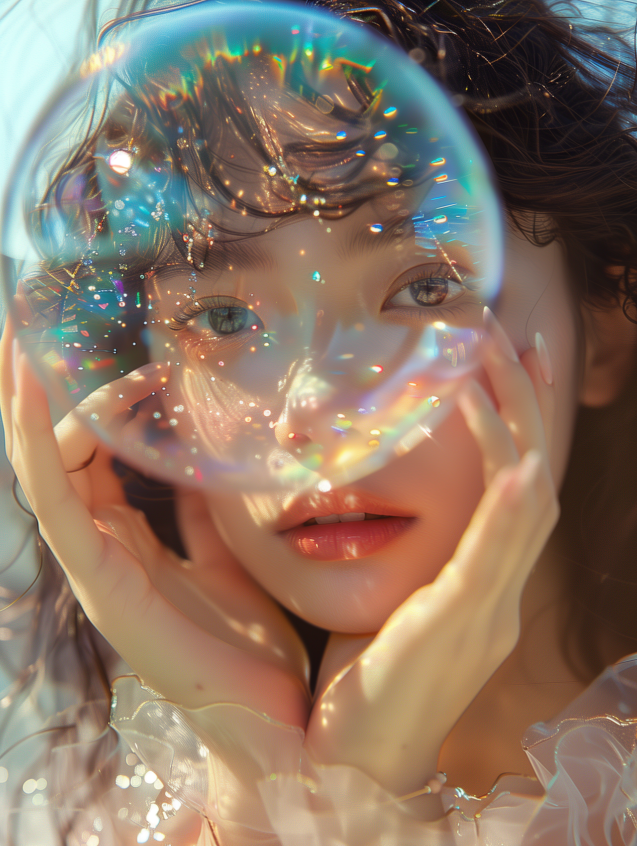 泡泡女孩（图ZMzczNTU1NjUy） - AI作品 - 站酷设计师小鹿_Deer原创素材 - 站酷ZCOOL