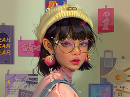 近期头像作品（五）| 厚涂/女生头像/插画