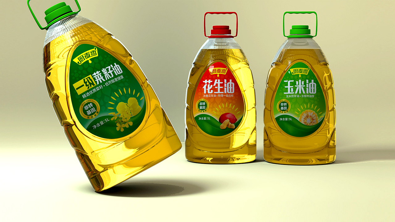 食用油包装设计/粮油包装/花生油包装/菜籽油包装/大豆