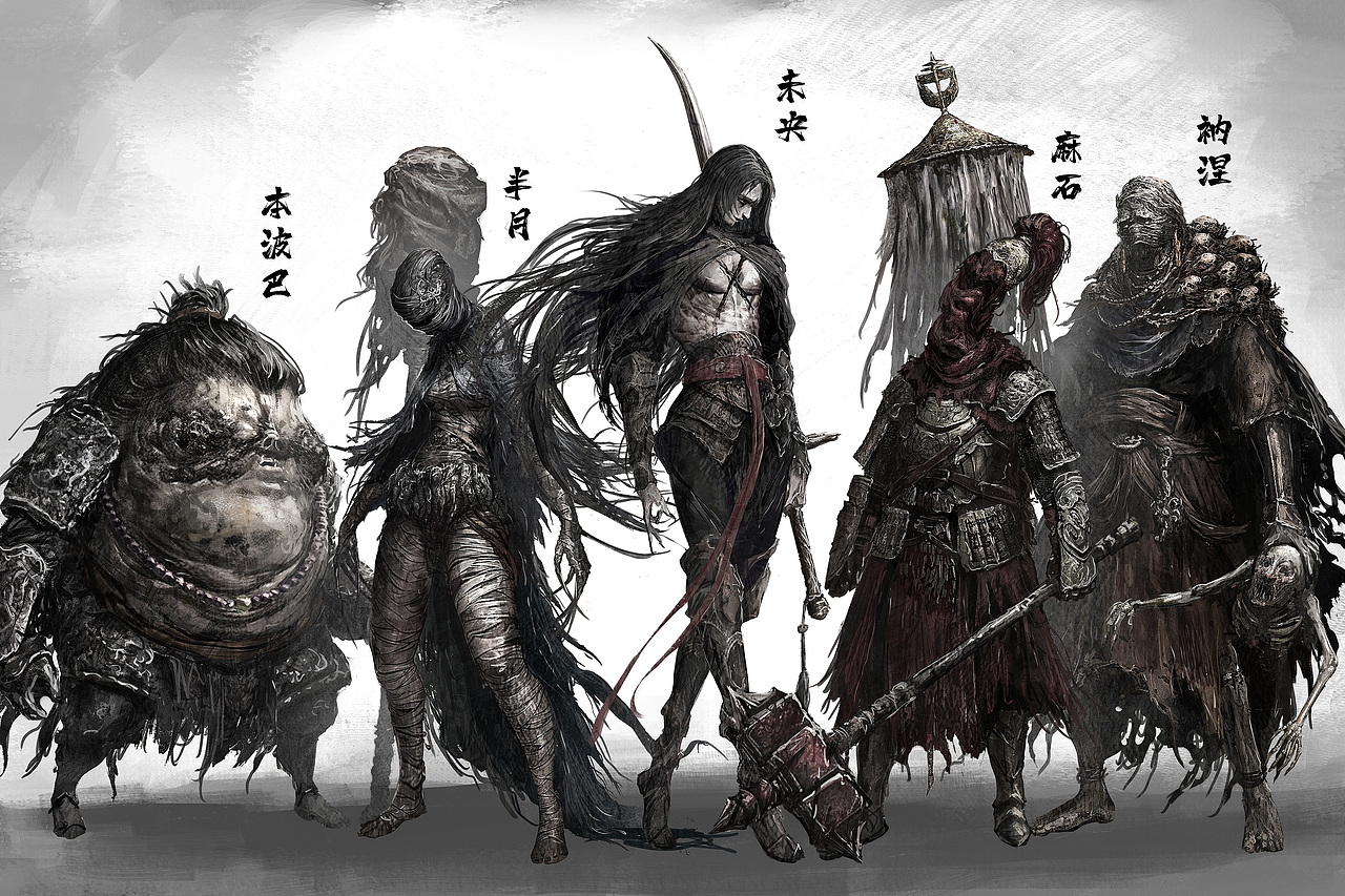 不厄钦 百人图合集（图ZMzczNTcwNzI0） - 概念设定 - 站酷设计师格子的乱七八糟原创素材 - 站酷ZCOOL