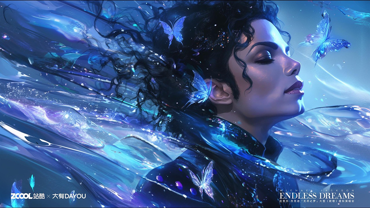 [无尽之梦] 迈克尔·杰克逊的灵动之美（图ZMzczNTcyNTMy） - 海报 - 站酷设计师阿Aa恒原创素材 - 站酷ZCOOL