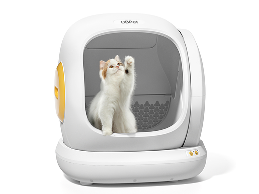 影魔智能猫砂盆丨建模渲染主图A+