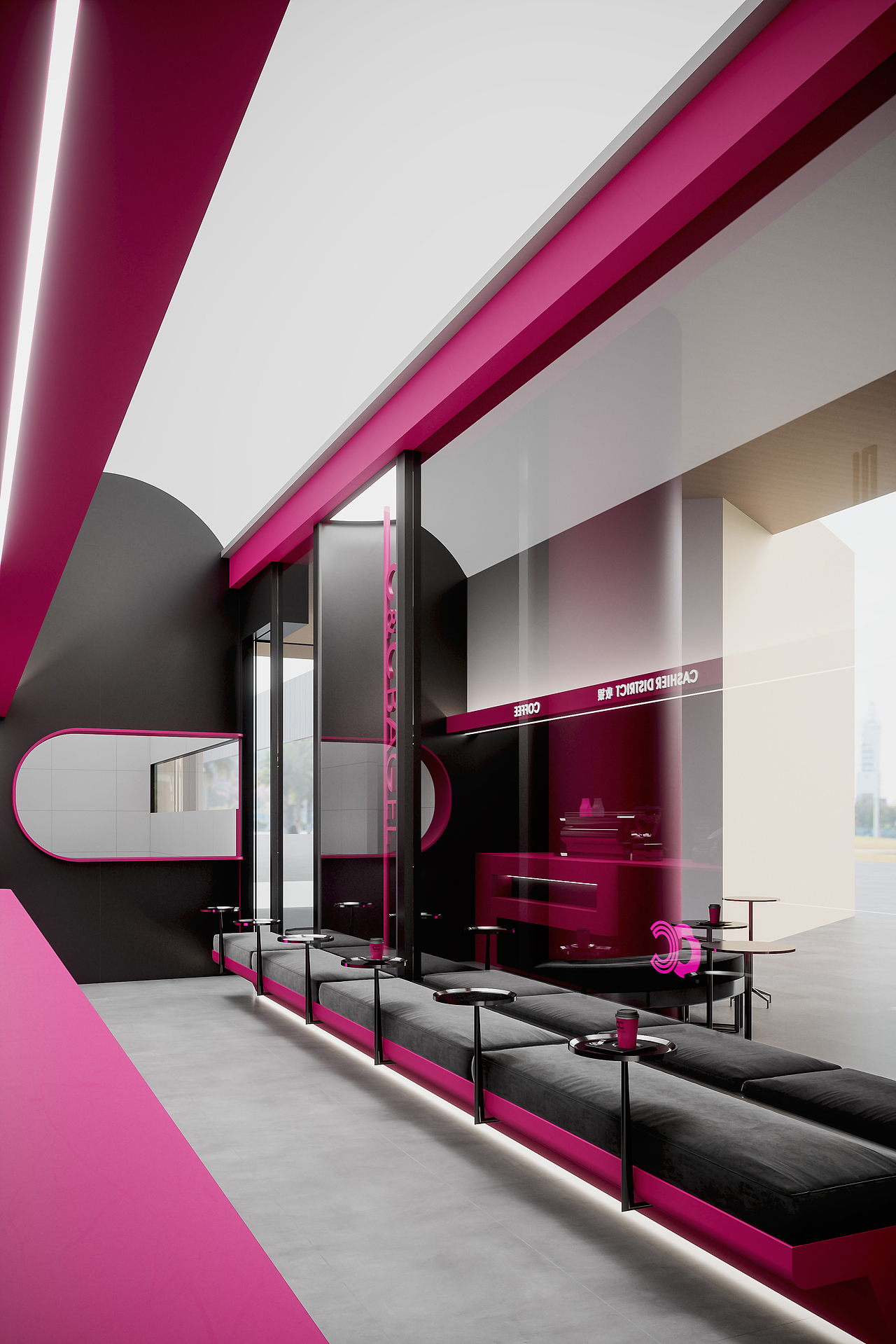 OXD新作丨C＆C BAGEL • 西西贝果（图ZMzczNTgwNTI0） - 商业空间设计 - 站酷设计师OXDGROUP大姚原创素材 - 站酷ZCOOL