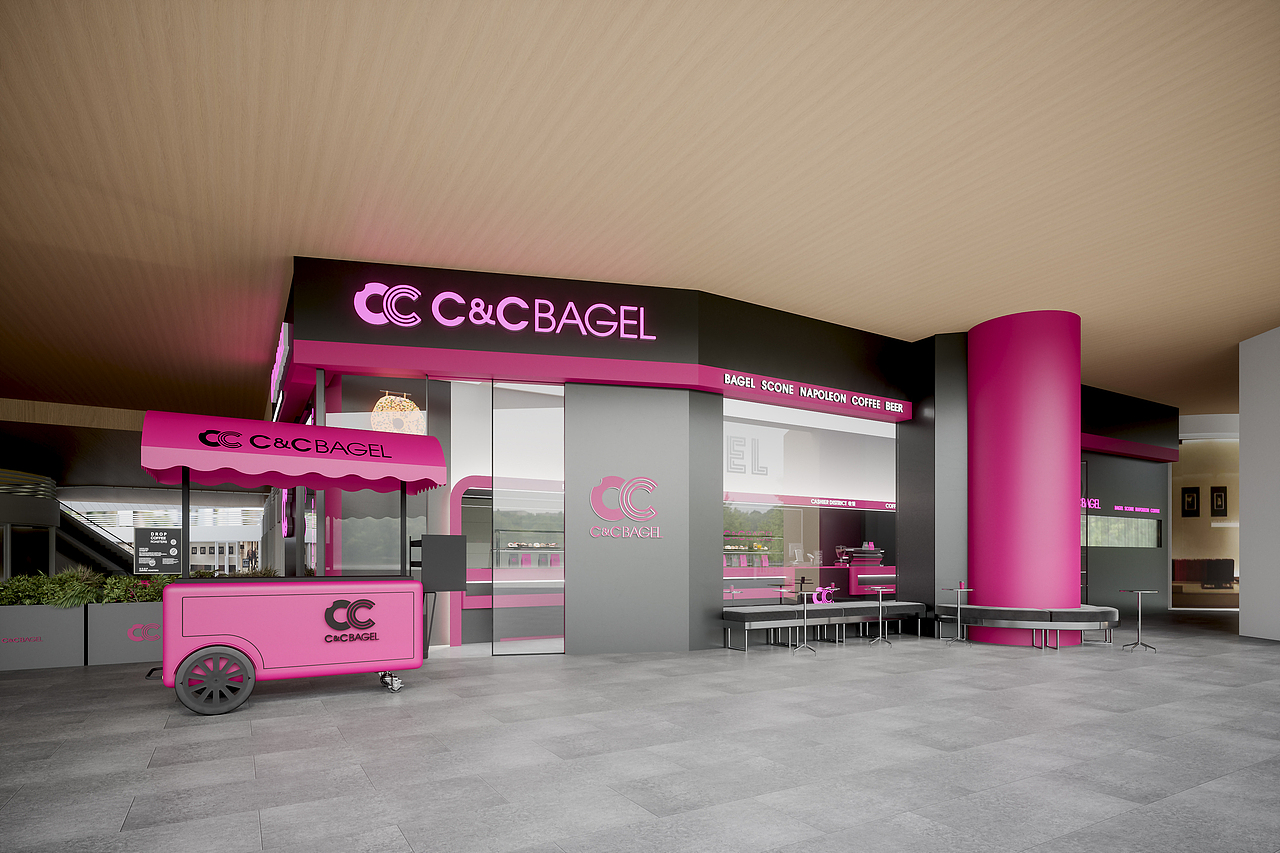 OXD新作丨C＆C BAGEL • 西西贝果（图ZMzczNTgwNTYw） - 商业空间设计 - 站酷设计师OXDGROUP大姚原创素材 - 站酷ZCOOL