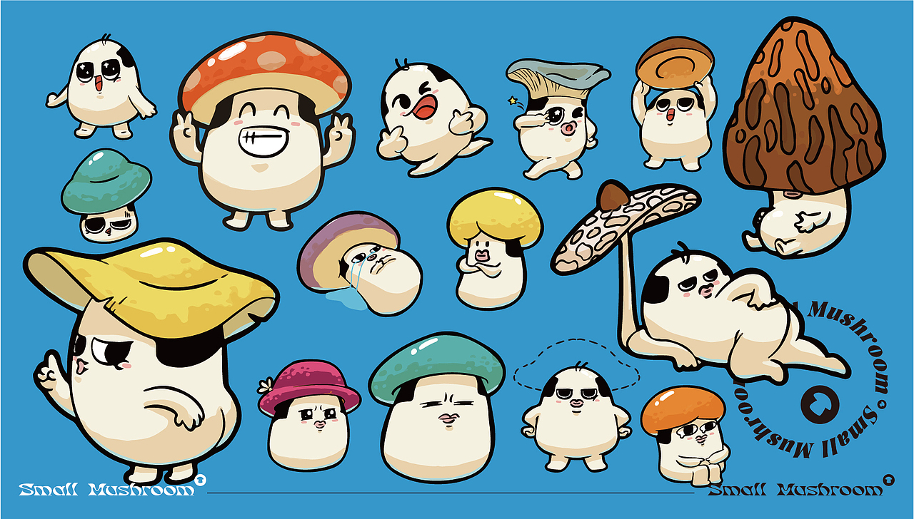 MOKUUE!MOKUUE!蘑菇人IP设定（图ZMzczNTg5NDMy） - IP形象 - 站酷设计师李家生原创素材 - 站酷ZCOOL
