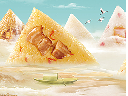 五芳粽子形象创意：爱江山、更爱江南