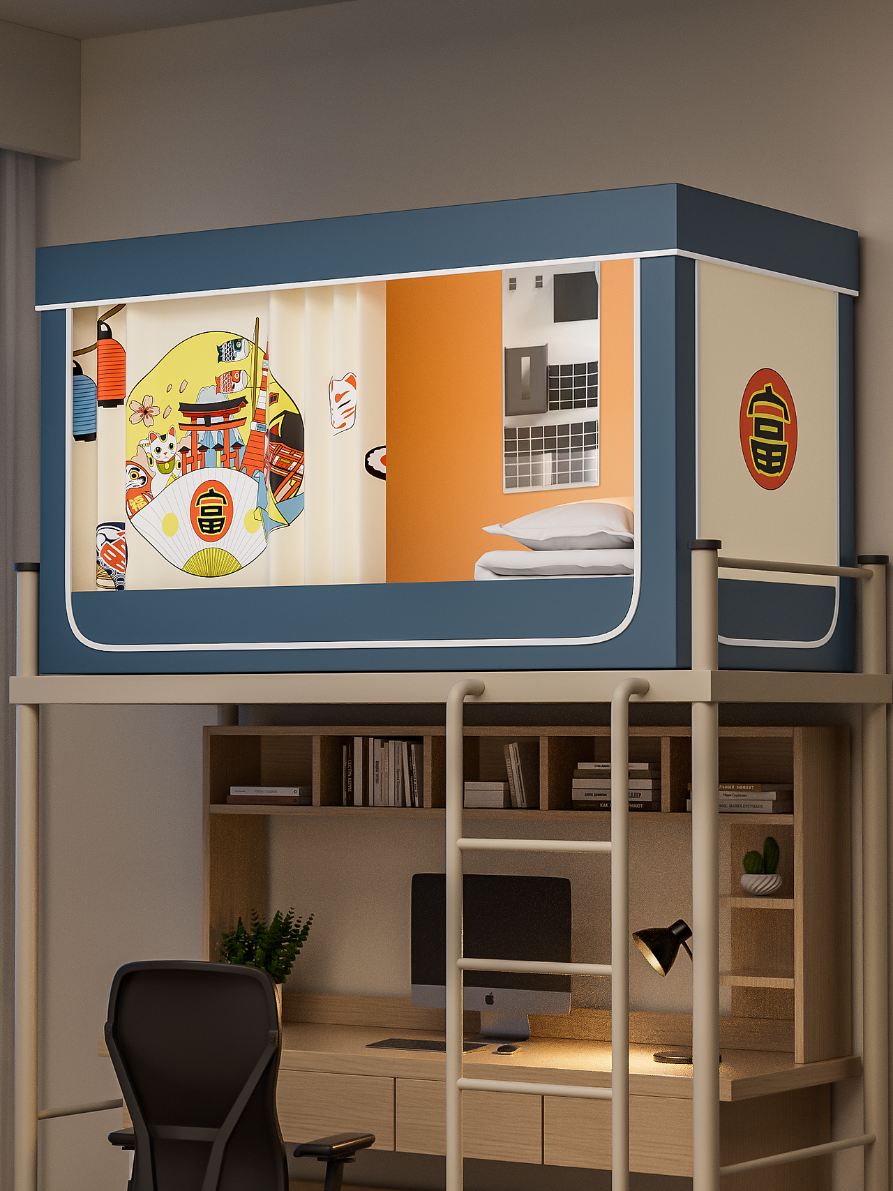 宿舍蚊帐建模渲染+渲染场景图（图ZMzczNTk4NDk2） - 产品 - 站酷设计师陆离视觉原创素材 - 站酷ZCOOL