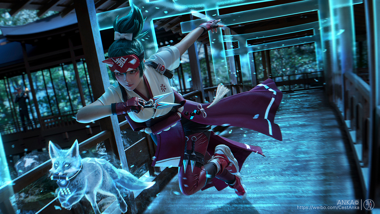【守望先锋2·雾子】游戏Cosplay合成摄影后期COS（图ZMzczNjAyMDg4） - 修图/后期 - 站酷设计师LuAnka原创素材 - 站酷ZCOOL