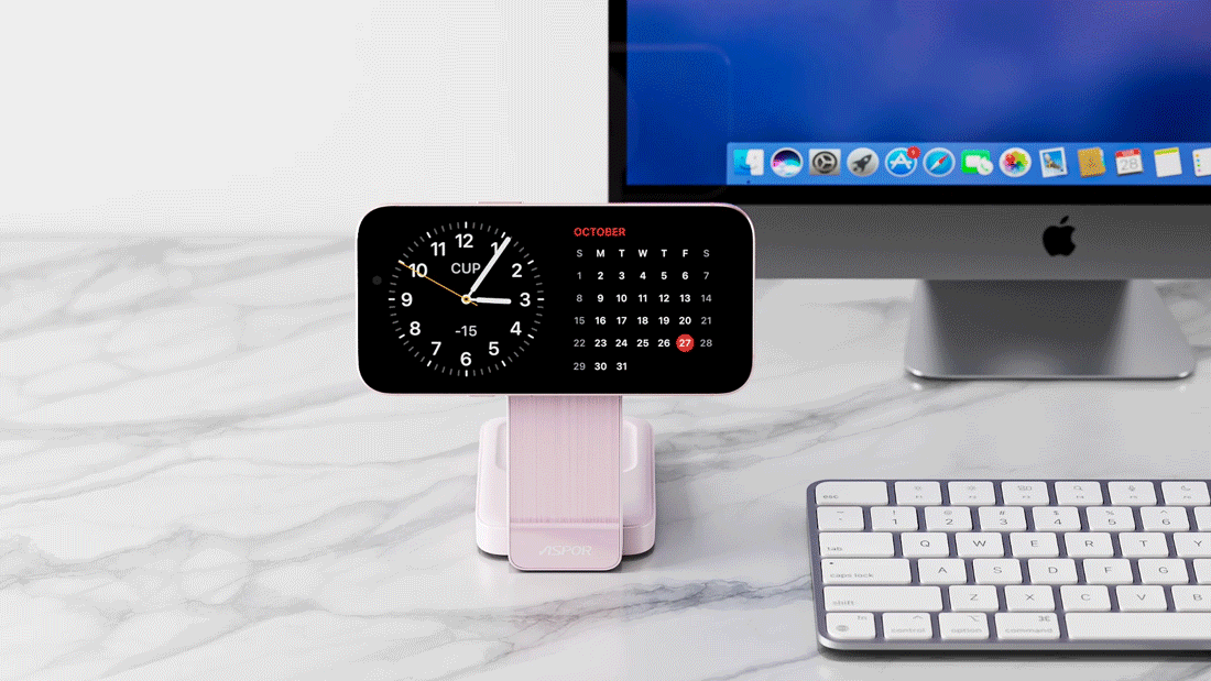 Qi2 3合1无线充电站,产品动画渲染