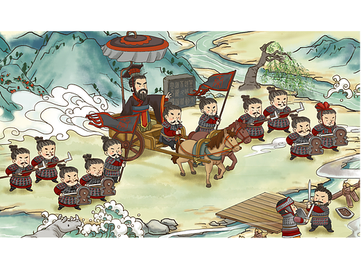 历史类绘本插画