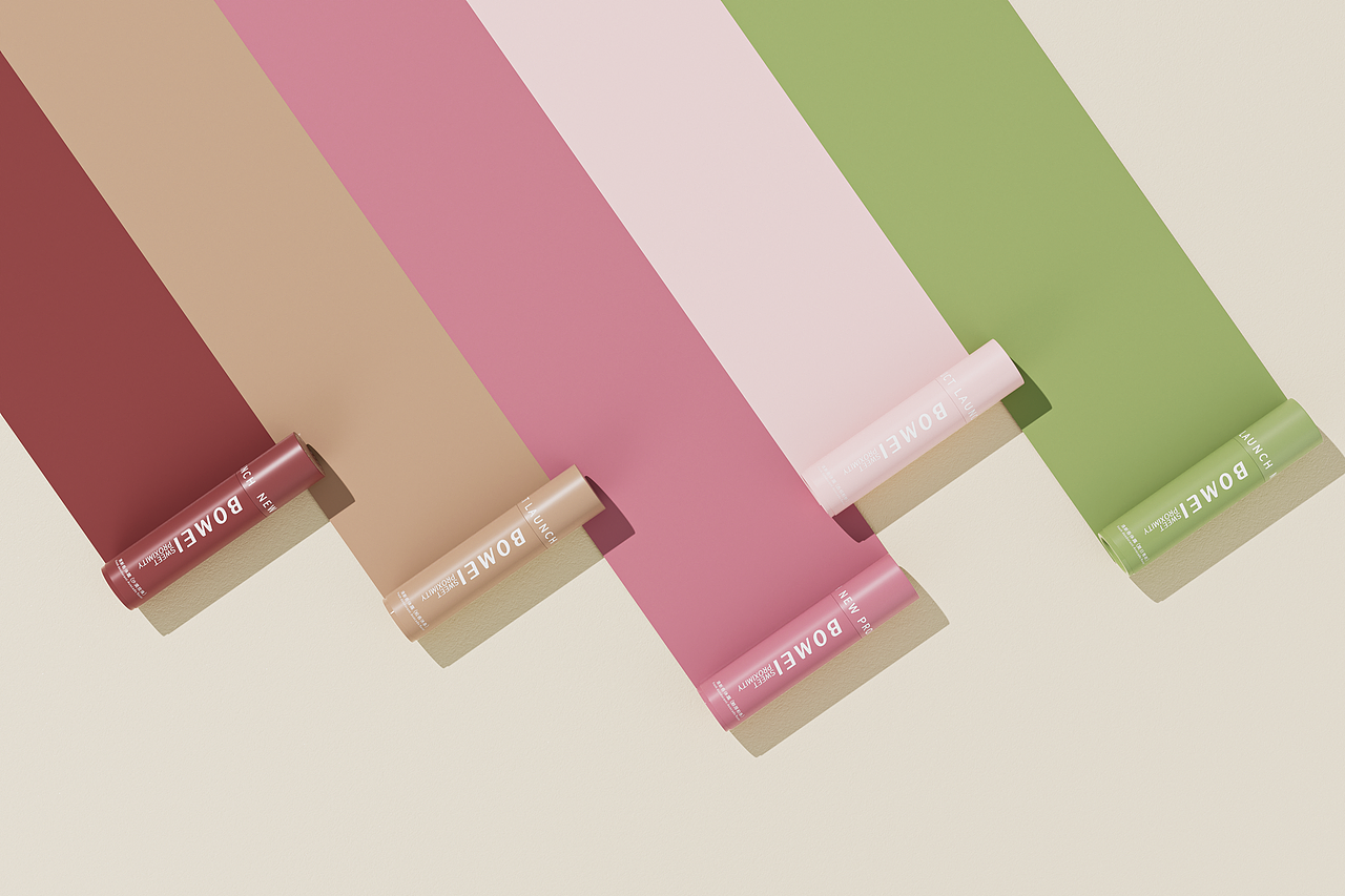 化妆品 | 三维平面 | 滚珠瓶设计