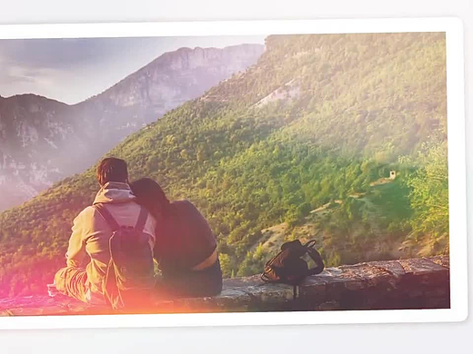 PR模板|简洁优雅旅行照片动画标志LOGO演绎活动促销