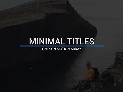 PR模板|简洁创意动画标题展示电影纪录片片头