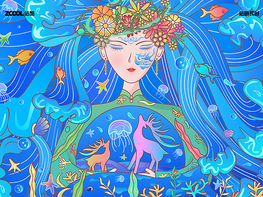 海女梦之守候海底纯净