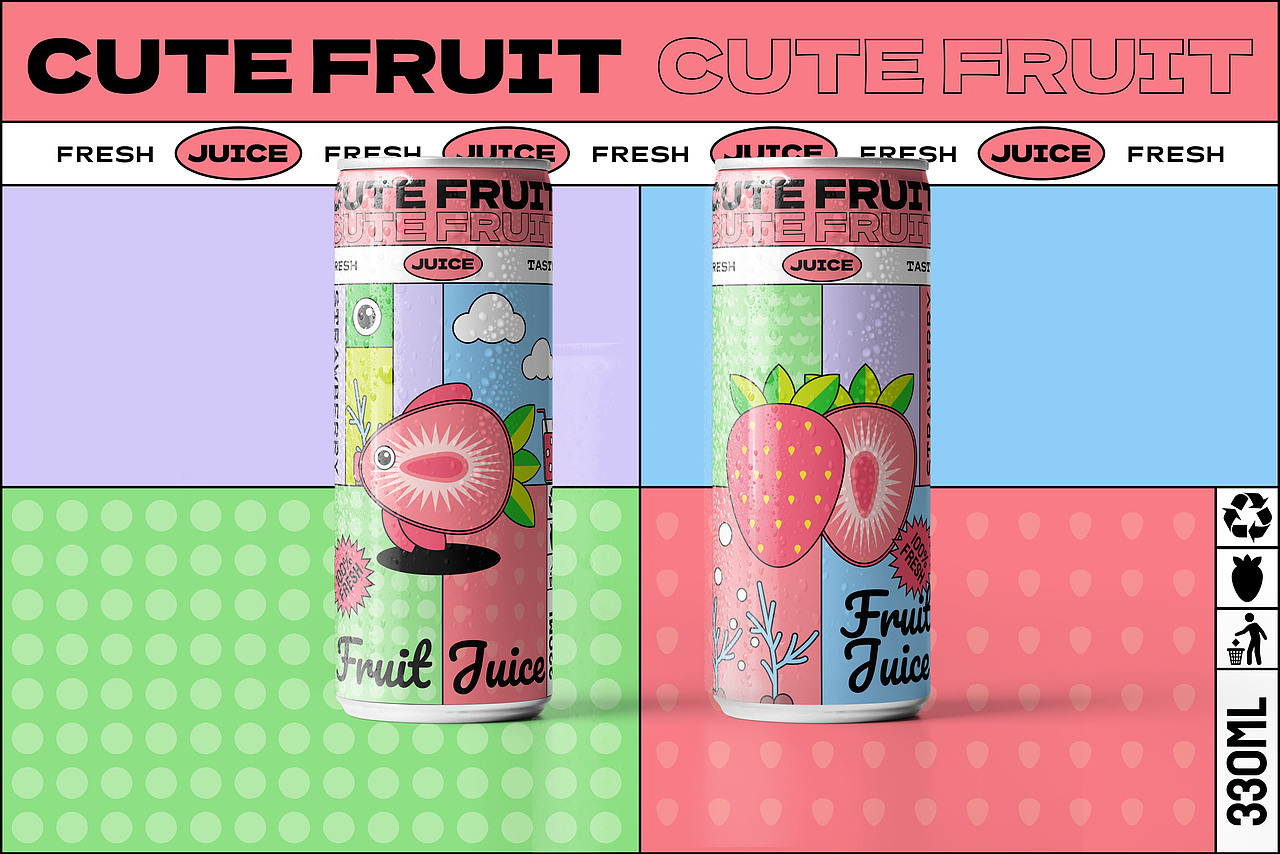 快消品包装丨动物水果饮品创意包装（图ZMzczNjczNDA4） - 包装 - 站酷设计师小羊爱吃橘子原创素材 - 站酷ZCOOL