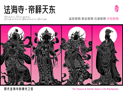 法海寺明代壁画 · 帝释天东