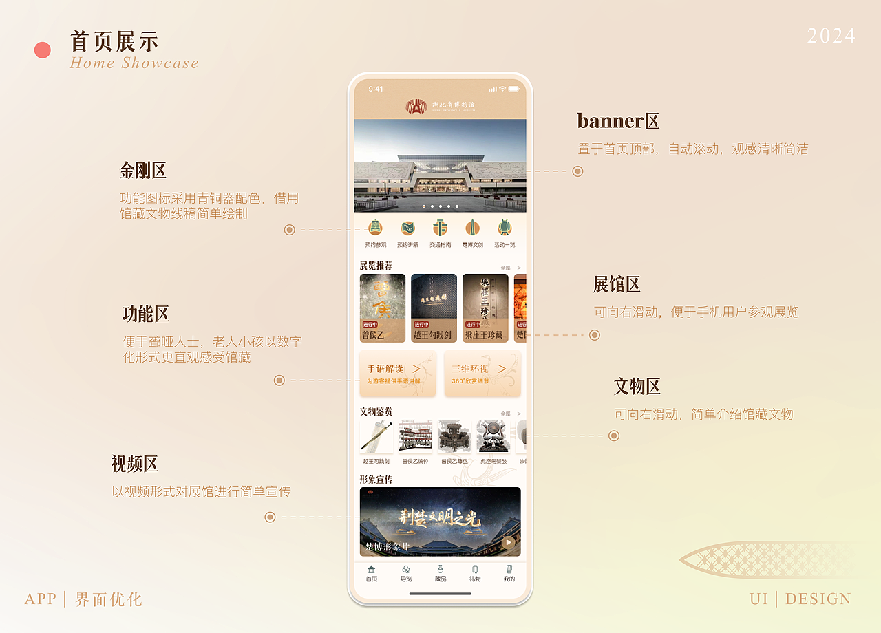 湖北省博物馆APP界面设计（图ZMzczNjgxNzY4） - APP界面 - 站酷设计师Cora__line720原创素材 - 站酷ZCOOL