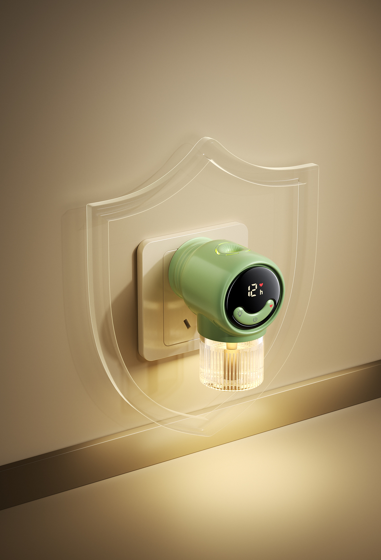 吸尘器电池 / 驱蚊液 / 防蚊贴 场景渲染