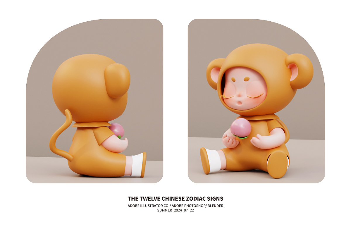 卡通IP形象设计｜眠仔之十二生肖系列