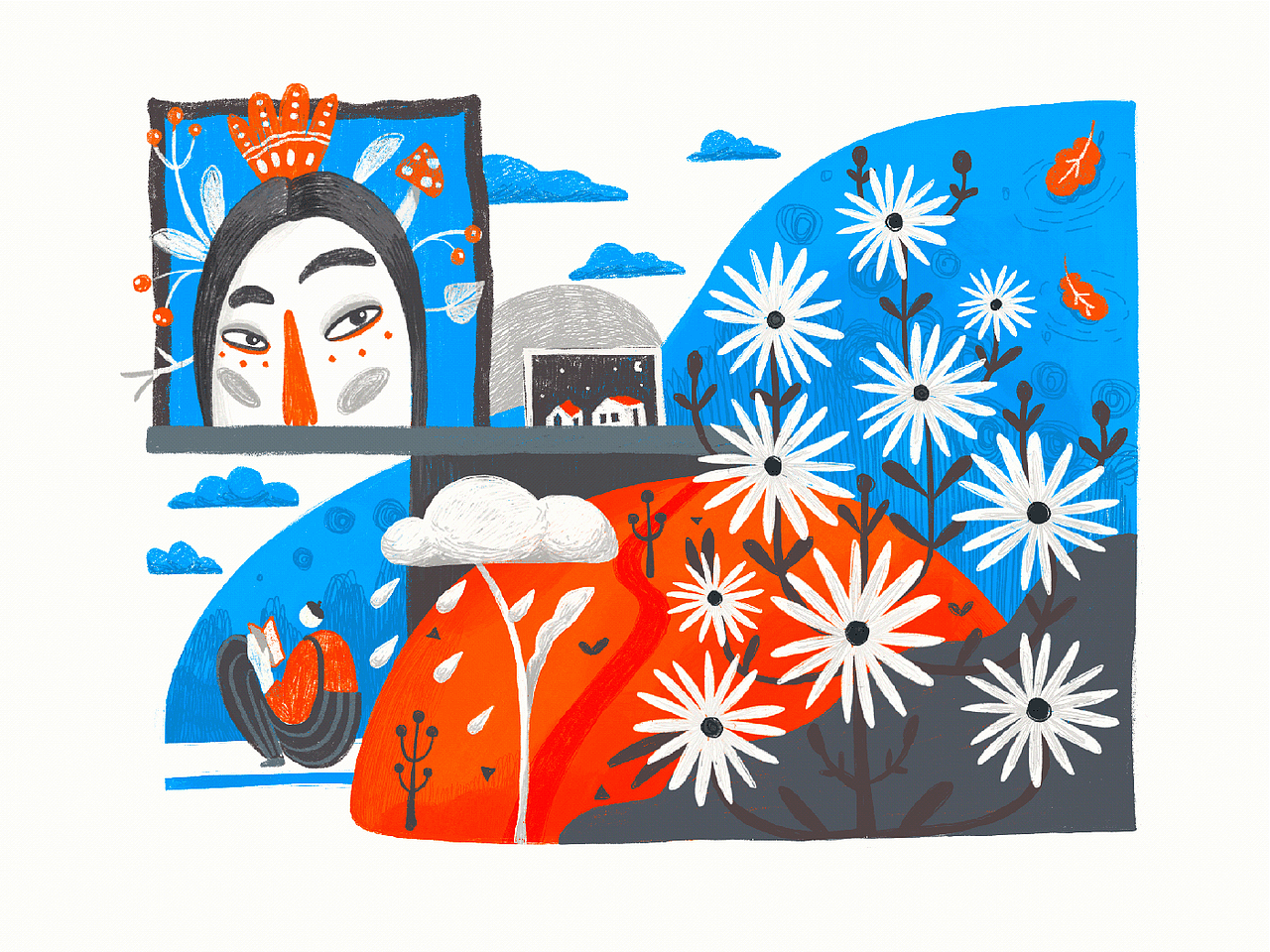 四季艺术 — 全年数字插图