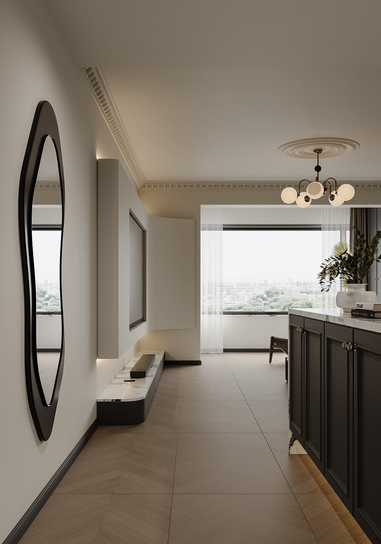 法式中古家居渲染