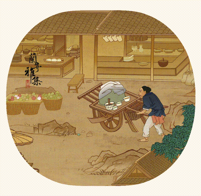 名畫(huà)記 |《蘭亭雅集》鉆進(jìn)古畫(huà)（圖ZMzczNzExODAw） - 商業(yè)插畫(huà) - 站酷設(shè)計(jì)師君竹ho原創(chuàng)素材 - 站酷ZCOOL