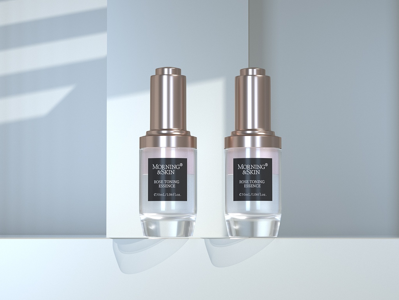 玫瑰肌底液精华包装设计