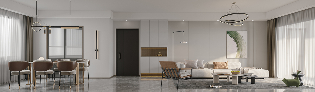 绘感视觉设计——现代简约客餐厅设计案例