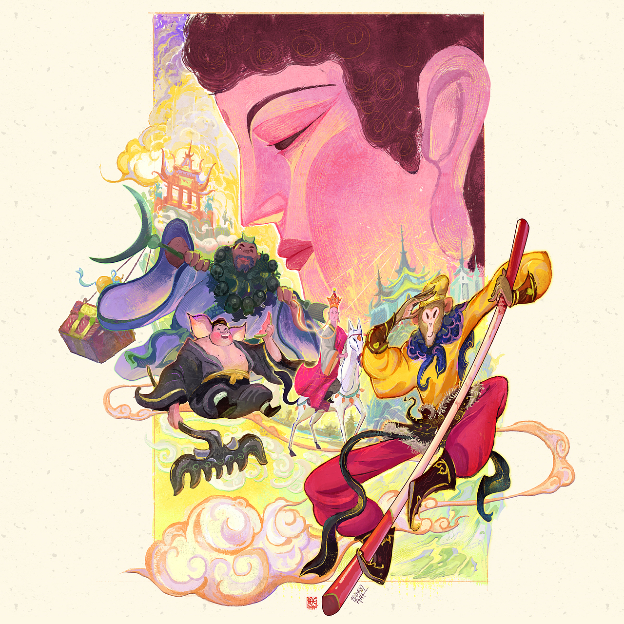 嘟嘟西游系列插画合集