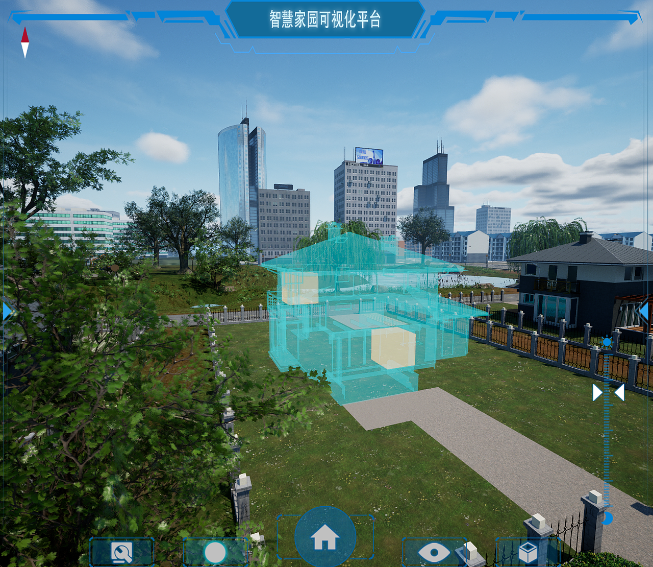 智慧家园可视化-数字孪生-UE5引擎制作