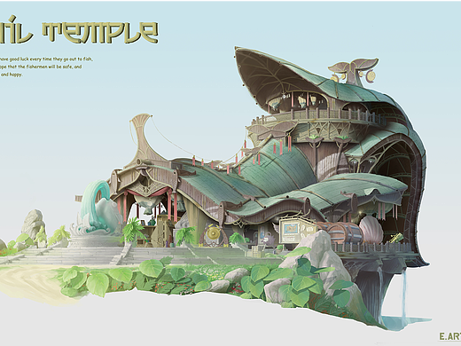 艺数绘学员场景设计作品|《神庙系列作品集》