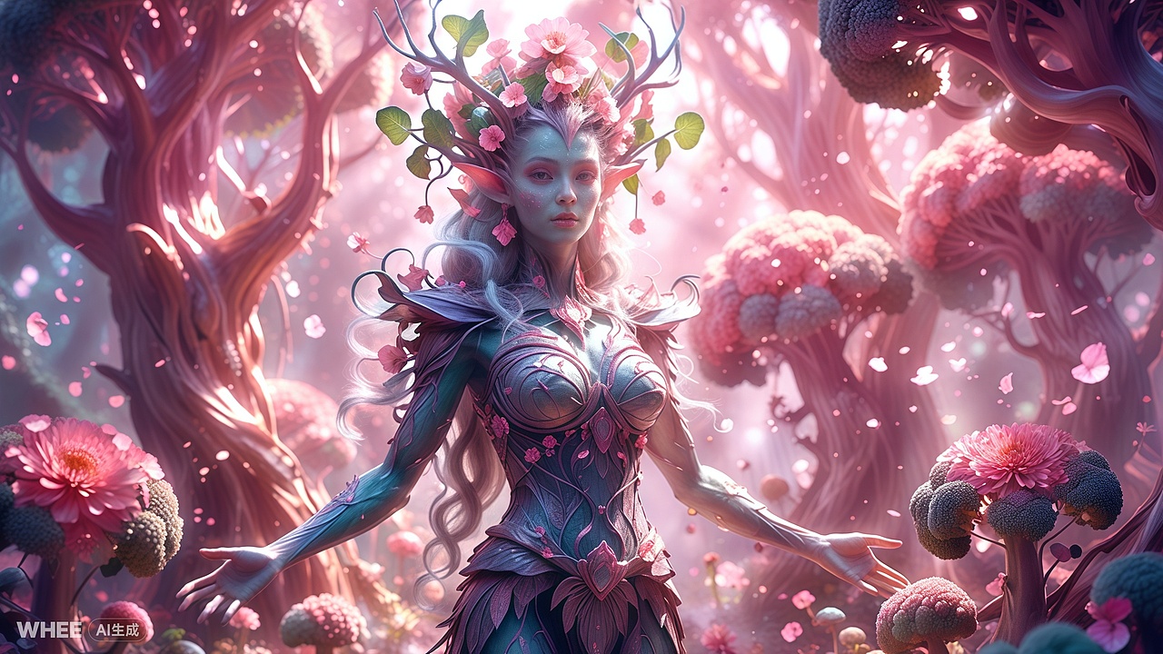 超现实| 木林森灵魂之姿（图ZMzczNzY0Nzcy） - AI作品 - 站酷设计师米斯夏Summer原创素材 - 站酷ZCOOL