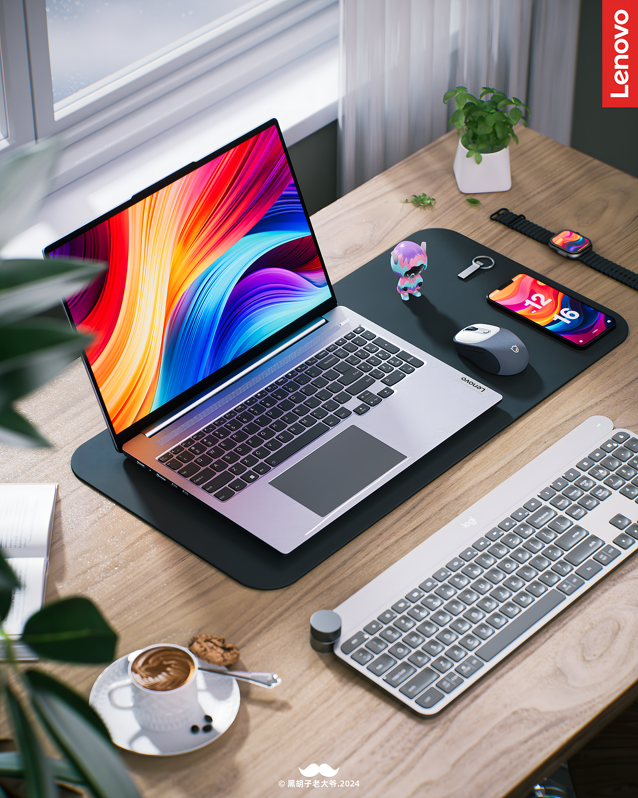 一些桌面场景的渲染作品