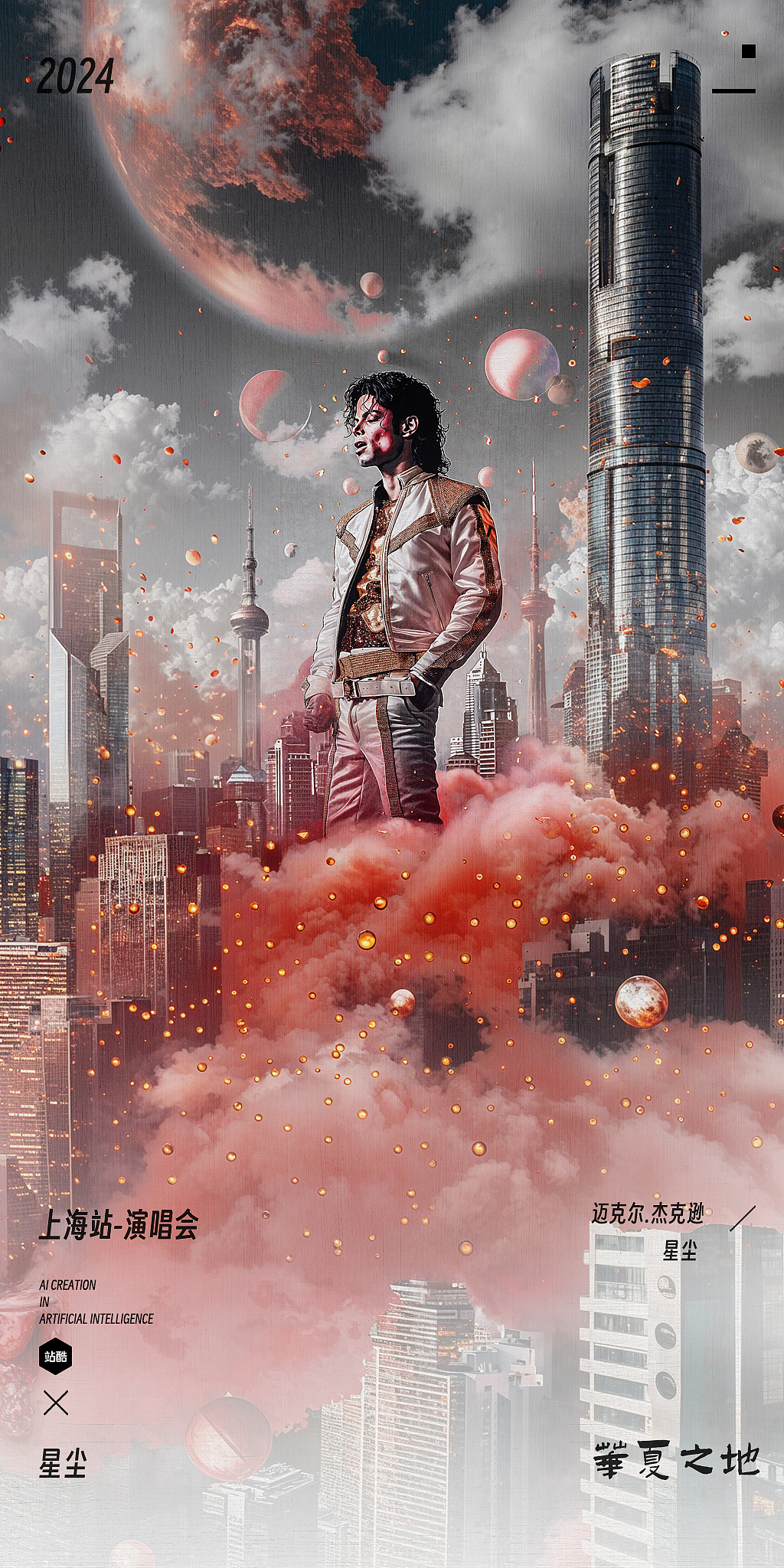 巨星归来，光环世界.【迈克尔.杰克逊-无尽之梦】（图ZMzczNzY2Nzk2） - 海报 - 站酷设计师陈鑫字星尘原创素材 - 站酷ZCOOL