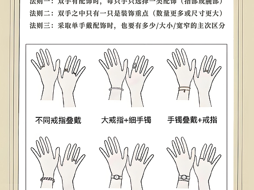 手部珠宝穿戴不老土的时尚搭配指南
