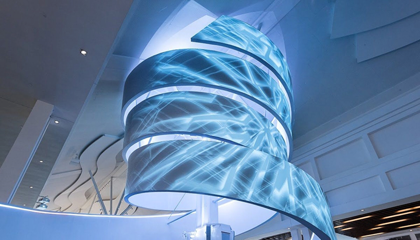 展厅升级必备？LED异形屏的独特展示优势何在？