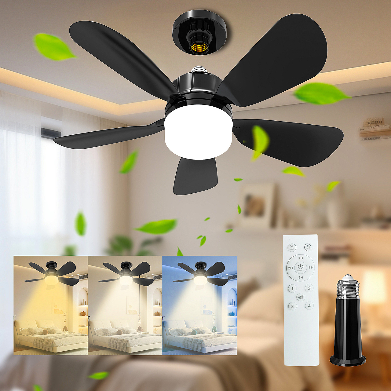 亚马逊主图 | 高效静音风扇灯-照明与凉爽的完美结合