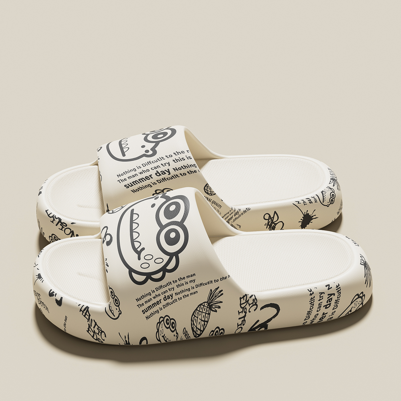 拖鞋3D建模渲染