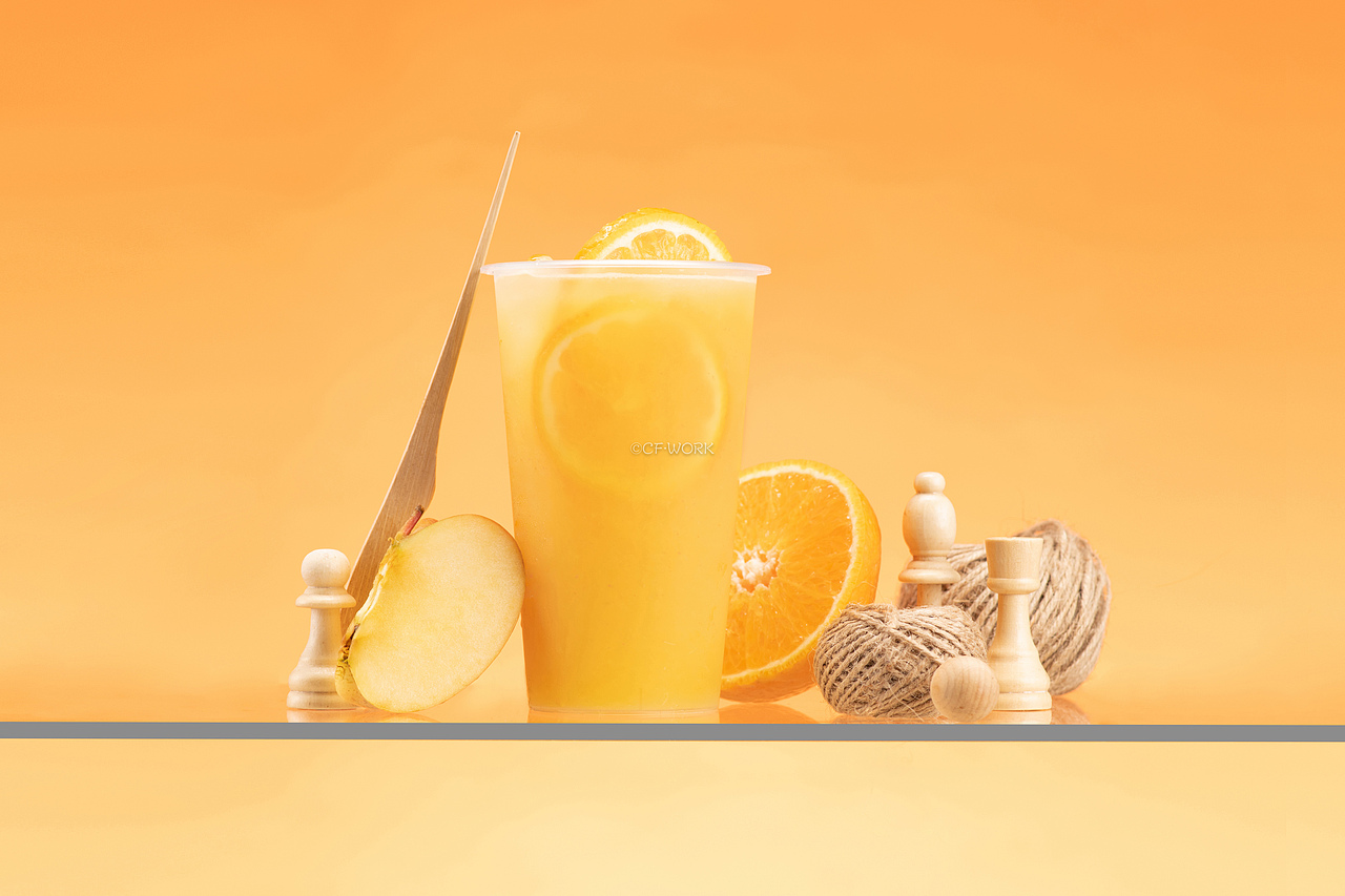 创意健康蔬果汁海报拍摄·奶茶饮品拍摄成片