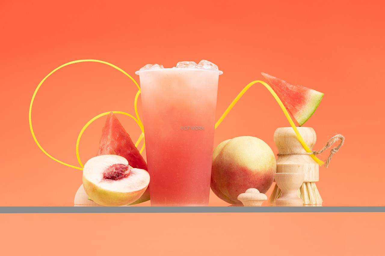 创意健康蔬果汁海报拍摄·奶茶饮品拍摄成片